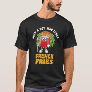 Foodie Food, gewoon een jongen die van Franse feeë T-shirt