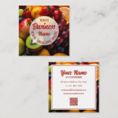 Foodie Fresh Fruits Visitekaartje (Voorkant / Achterkant)
