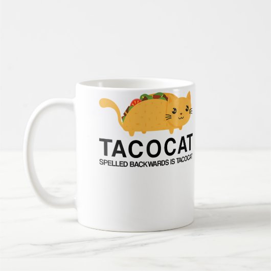 Foodie Funny Tacocat Cat Taco Koffiemok (Links)