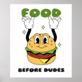 Foodie - Grappig eten voor Dudes Wall Art Poster (Voorkant)
