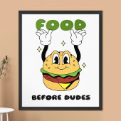 Foodie - Grappig eten voor Dudes Wall Art Poster