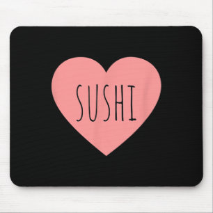 Foodie Hart Roze Minimalistisch Sushi Liefhebber M Muismat