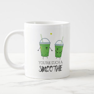 Foodie Humor Flirting Green Smoothies Cartoon Grote Koffiekop
