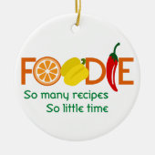 Foodie Keramisch Ornament (Voorkant)