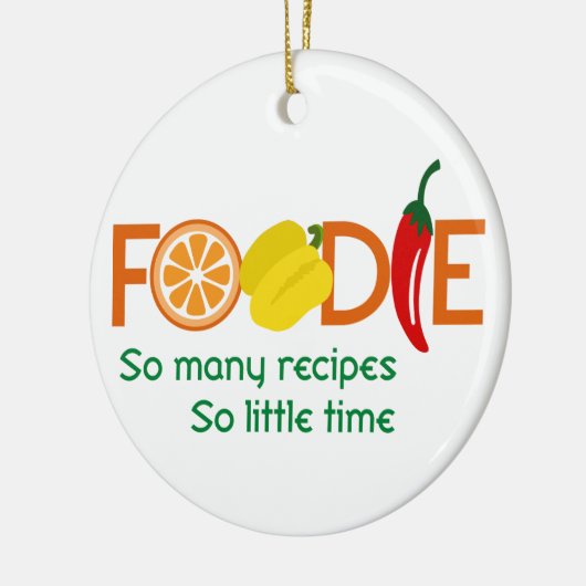 Foodie Keramisch Ornament (Links)