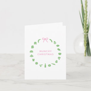 Foodie Kerst Bedrijfskaart Feestdagen Kaart