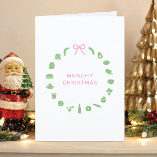 Foodie Kerst Bedrijfskaart Feestdagen Kaart