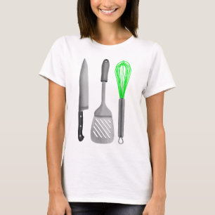 Foodie Keukengerei Patroon T-shirt