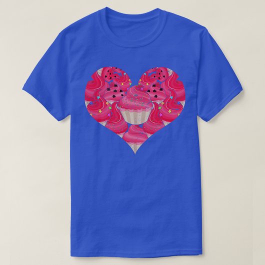 Foodie Love Dessert Baking Frosting Cupcake T-shirt (Design voorkant)