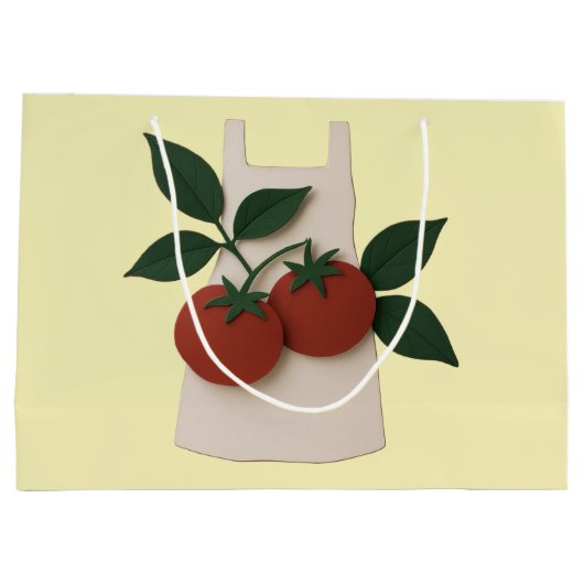 Foodie Lovers - Schort & Tomatoes Groot Cadeauzakje (Achterkant)