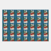 Foodie Lovers Wrapping Paper Flat Sheet Set of 3 (Voorkant 3)