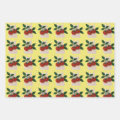 Foodie Lovers Wrapping Paper Flat Sheet Set of 3 (Voorkant)