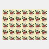 Foodie Lovers Wrapping Paper Flat Sheet Set van 3 (Voorkant)