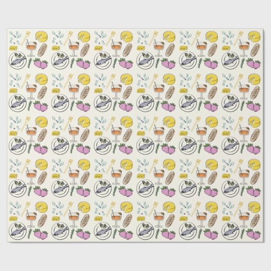 foodie minimalist cadeaupapier (Vlak)