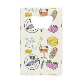 foodie minimalist creditkaart flessenopener