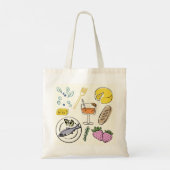foodie minimalist tote bag (Achterkant)