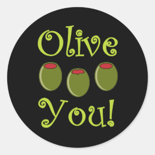 Foodie Olive Je Ronde Sticker