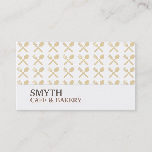 FOODIE PATTERN No. 4 Visitekaartje (Voorkant)