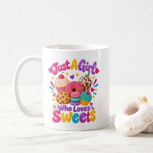 Foodie Quote "Gewoon een meisje dat van zoetighede Koffiemok