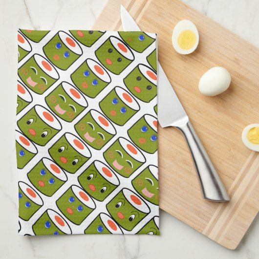 Foodie Sushi Kitchen Towel Theedoek (Quarter Fold)