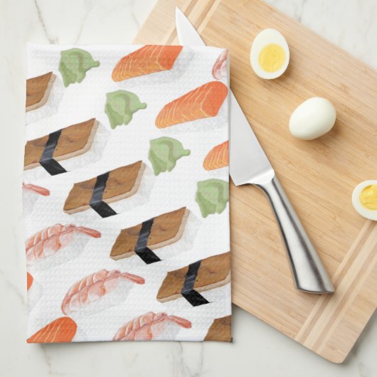 Foodie Sushi Kitchen Towel Theedoek (Quarter Fold)
