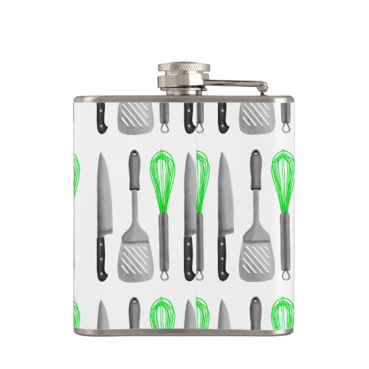 Foodie tools Patroon Spatel Knife Whisk Heupfles (Achterkant)