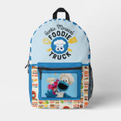 Foodie Truck Friends van Cookie Monster Bedrukte Rugzak (Voorkant)
