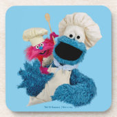 Foodie Truck Friends van Cookie Monster Bier Onderzetter (Voorkant)