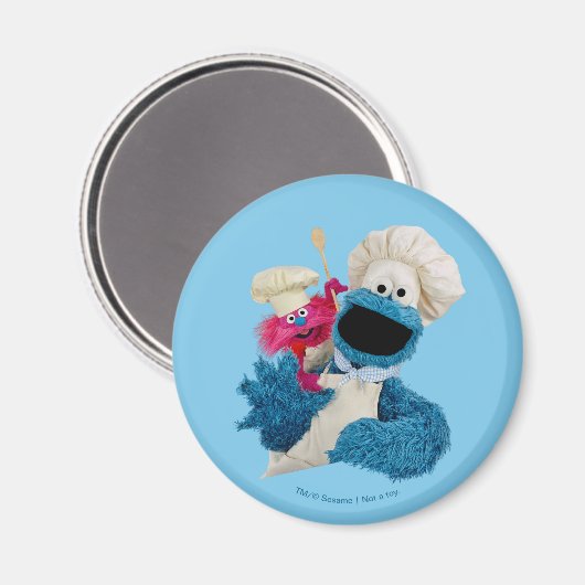 Foodie Truck Friends van Cookie Monster Magneet (Voorkant / Achterkant)