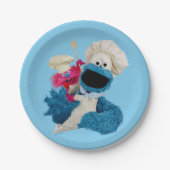 Foodie Truck Friends van Cookie Monster Papieren Bordje (Voorkant)