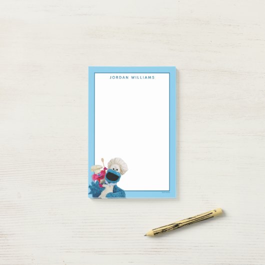 Foodie Truck Friends van Cookie Monster Post-it® Notes (Op bureau)