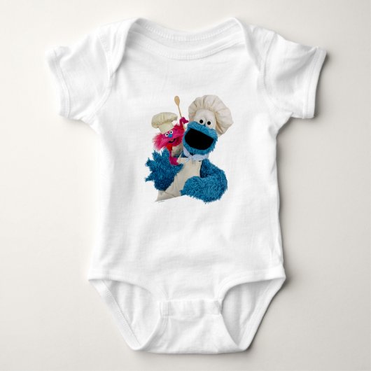 Foodie Truck Friends van Cookie Monster Romper (Voorkant)