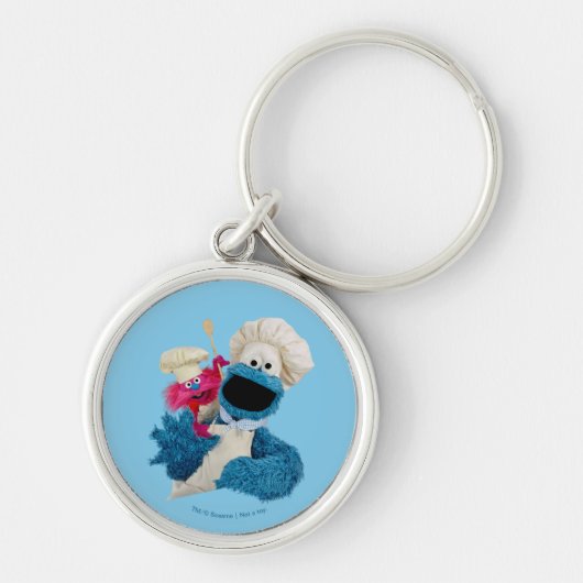 Foodie Truck Friends van Cookie Monster Sleutelhanger (Voorkant)