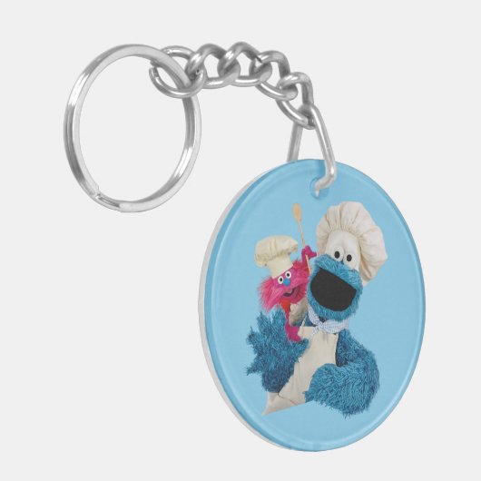 Foodie Truck Friends van Cookie Monster Sleutelhanger (Voorkant Links)