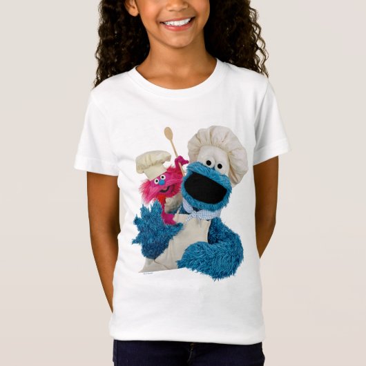Foodie Truck Friends van Cookie Monster T-shirt (Voorkant)