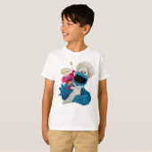 Foodie Truck Friends van Cookie Monster T-shirt (Voorkant volledig)
