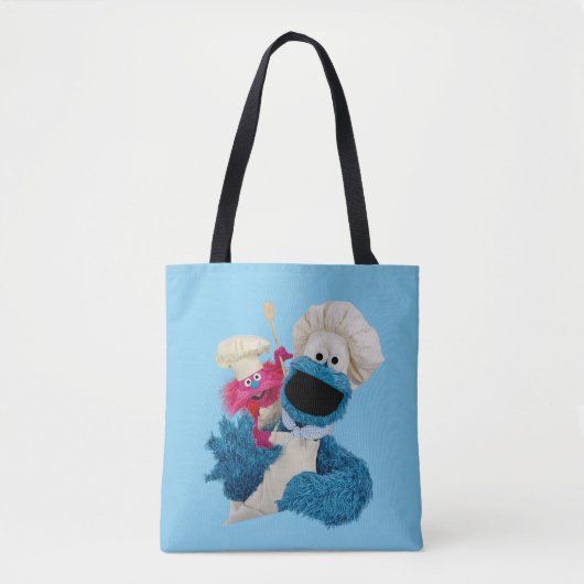 Foodie Truck Friends van Cookie Monster Tote Bag (Voorkant)