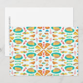 Foodie-uitnodigingen Kaart (Voorkant / Achterkant)