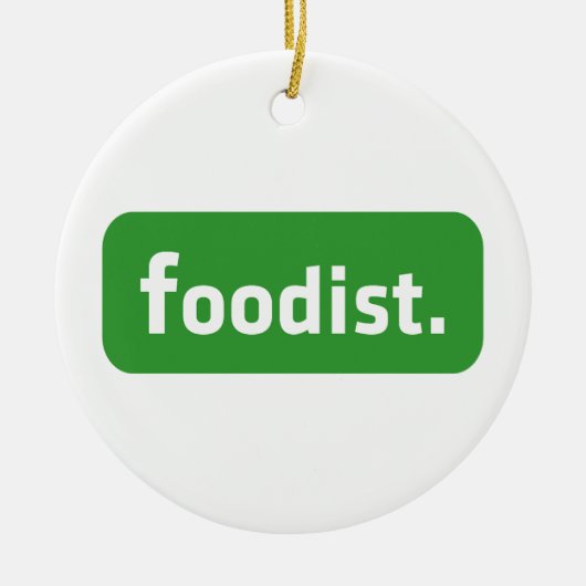 Foodist. Keramisch Ornament (Voorkant)