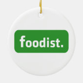 Foodist. Keramisch Ornament (Achterkant)