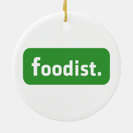 Foodist. Keramisch Ornament (Achterkant)