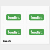 Foodist. Rechthoekige Sticker (Vel)