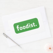 Foodist. Rechthoekige Sticker (Envelop)