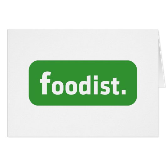 Foodist. Wenskaart (Voorkant Horizontaal)