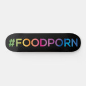 #FOODPORN zwart Skateboard (Horizontaal)