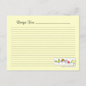  Foods Aangepaste Recept Kaart Briefkaart (Achterkant)