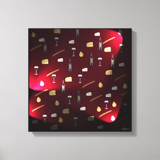 Foods Delight Cranberry Lights Canvas Afdruk (Voorkant)