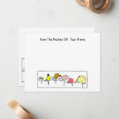  Foods Editable Kitchen Calling Card Notitiekaartje (Voorkant / Achterkant in situ)