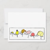  Foods Editable Kitchen Calling Card Notitiekaartje (Achterkant)