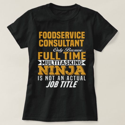 Foodservice Consultant T-shirt (Design voorkant)